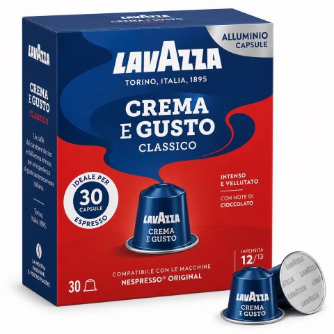 Lavazza Crema e Gusto Classico Nespresso kompatible Kaffeekapseln 30 Stück