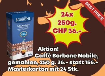 Caffè Borbone gemahlen Nobile 250g.