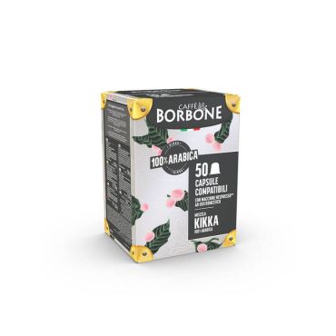 Caffè Borbone Kikka 100% Arabica Nespresso kompatible Kapseln 50 Stück