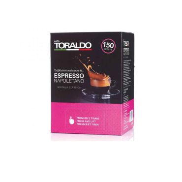 Caffè Toraldo Cialda Ese-Pads 44mm Miscela Arabica 150 Stück