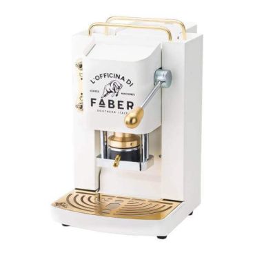 Officina di Faber Pro Deluxe Basic Kaffeemaschine Pure White