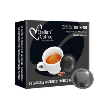 italian Coffee Espresso Ristretto Nespresso Professional kompatible 50 pods