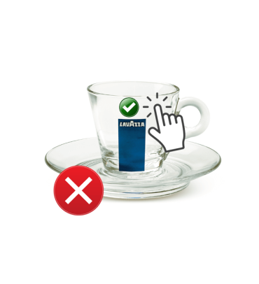 Lavazza Espresso Tasse aus Glas 1 Stück