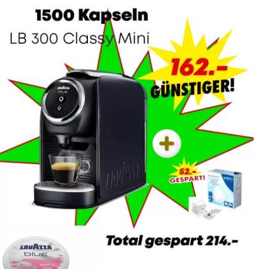 Lavazza Blue Deal + LB 300 Classy Mini Kostenlos - 1xEspresso Set - 1x Brita Filter 