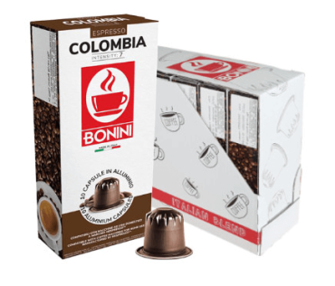 Tiziano Bonini Colombia Nespresso kompatibel Alu-Kapseln 100 Stk.