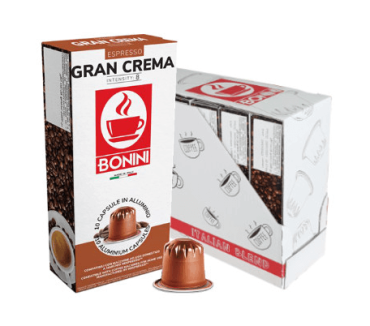 Tiziano Bonini Gran Crema Nespresso kompatibel Alu-Kapseln 100 Stk.