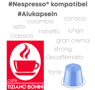 Tiziano Bonini Nespresso kompatibel Kapseln