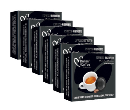 Italian Coffee Espresso Ristretto Nespresso Professional kompatible 300 pods